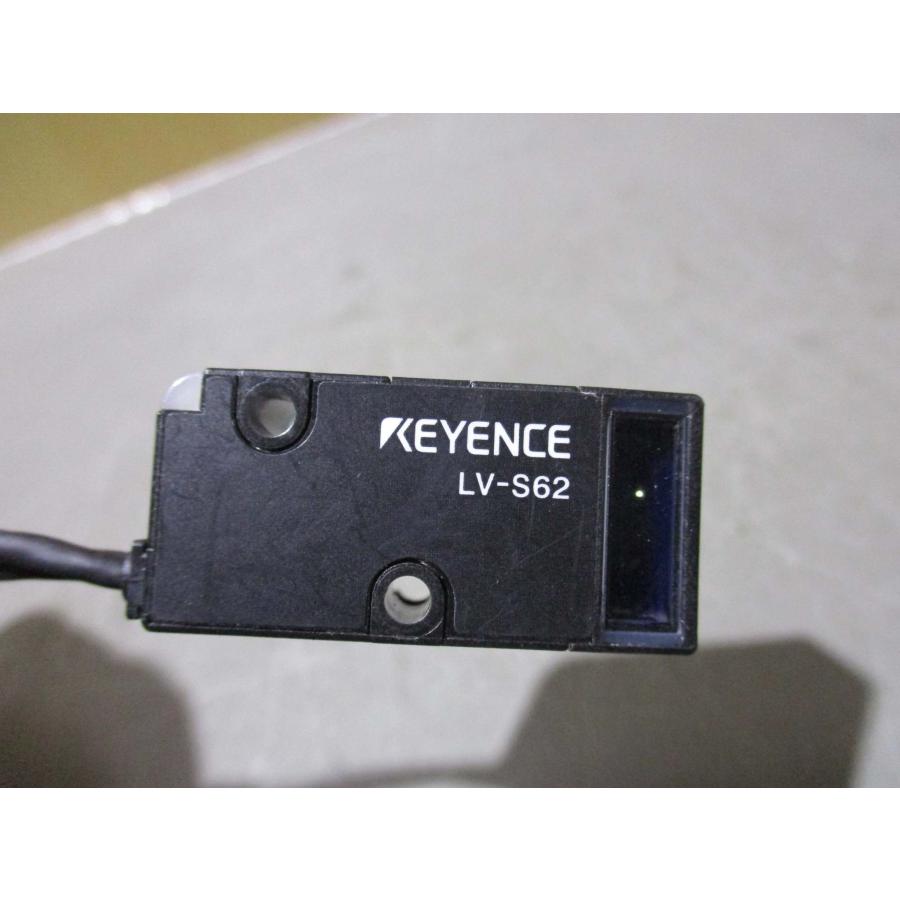 中古 KEYENCE LV-S62/LV-12SB 小型デジタルレーザセンサ ヘッド