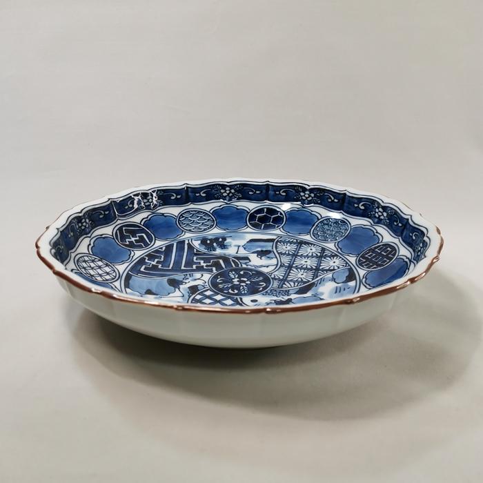 平戸祥瑞 桔梗縁七寸鉢 三川内焼 平戸松山窯 : ぐんきんNET-SHOP