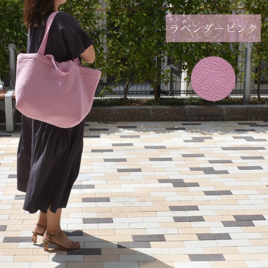 ヌビバッグ イブル イブルバッグ ストライプ マチ付き L 約50×30cm W