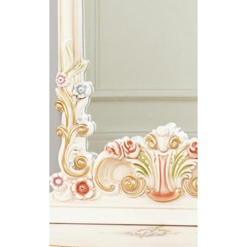 ロココ調 壁掛け 高さ164cm パリジーノ 姿見 ミラー 送料無料鏡 ロココ