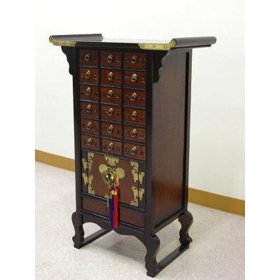 李朝けやき作りMINIくすり箪笥 送料無料 李朝家具 アジアン