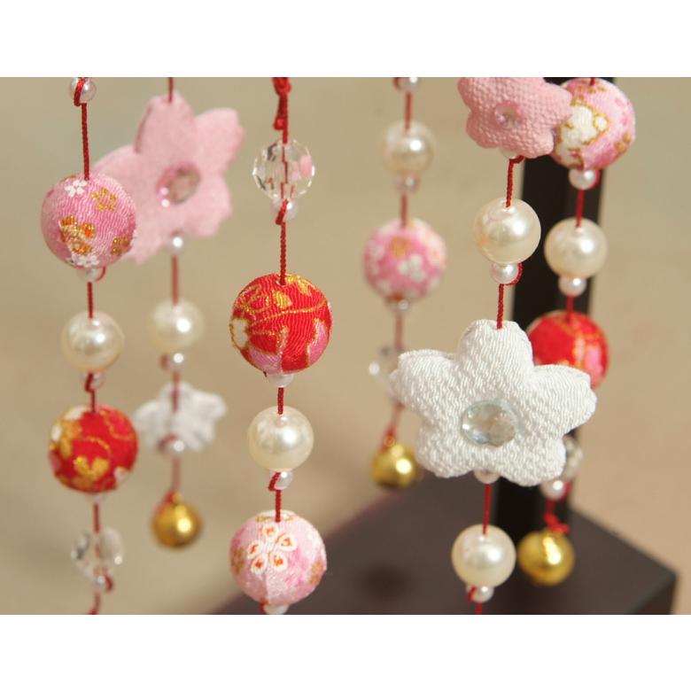 京美 きらきらつるし飾り 赤色 ひな祭り 吊るし飾り さげもん飾り 雛