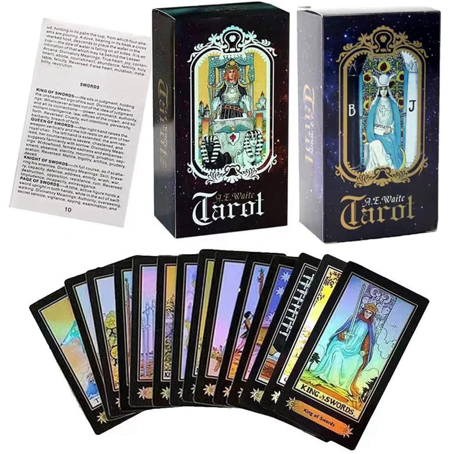 タロットカード 1箱 78枚セット ホログラフィック タロット占い 占い