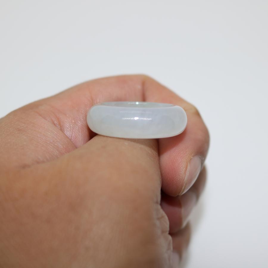 19/20号 指輪 リング ミャンマー天然翡翠 ジェイダイト ヒスイ A貨