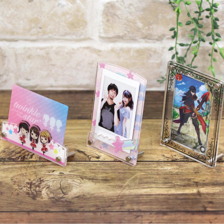 フォトスタンドパーツ アクリルフレーム金具 メスネジ4mm厚用×オスネジ