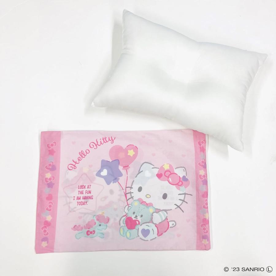 サンリオ 洗える 子供枕 ハローキティ ピンク 約 40cm x 30cm SANRIO