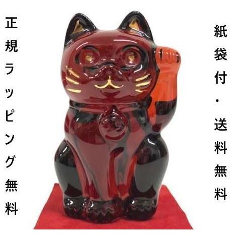 バカラ（Baccarat） 招き猫 置物 まねき猫 贈答品 ギフト お祝い 開運