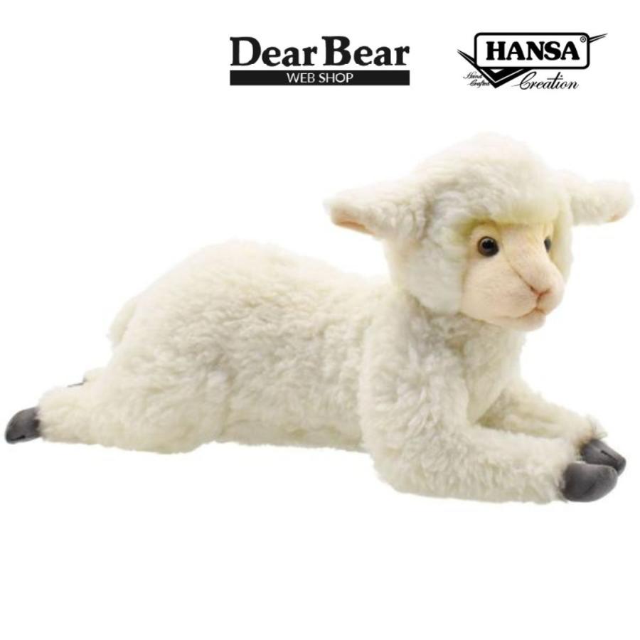 HANSA BH4287 ヒツジ 仔 ひつじ 羊 こども 子供 ぬいぐるみ リアル