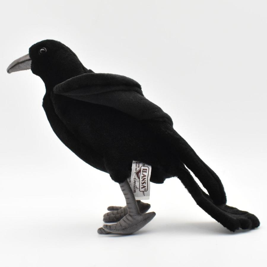 HANSA BH6266 カラス 鴉 からす とり トリ 鳥 ぬいぐるみ リアル