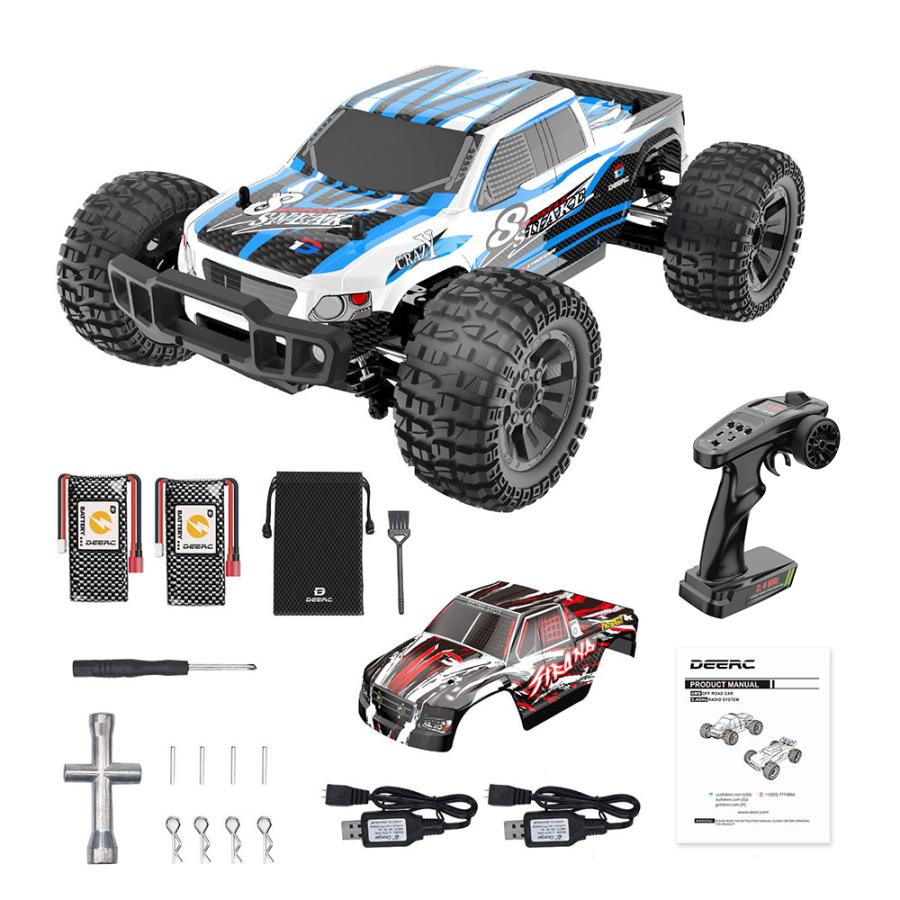 DEERC ラジコン ラジコンカー オフロード 速い DEERC 4WD 高速 RCカー