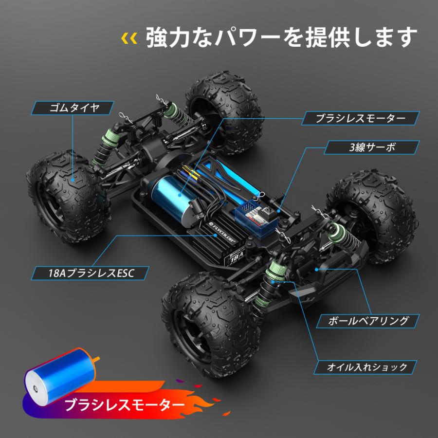 DEERC ラジコン ラジコンカー オフロード 高速 ブラシレスモーター 4WD