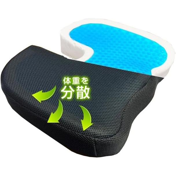 デルタダイレクト D-2261 お尻楽ゲルクッション 座面用 ウレタン