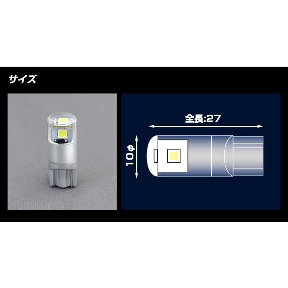 デルタダイレクト D-2052 T10 高輝度LEDバルブ ライセンスランプ用