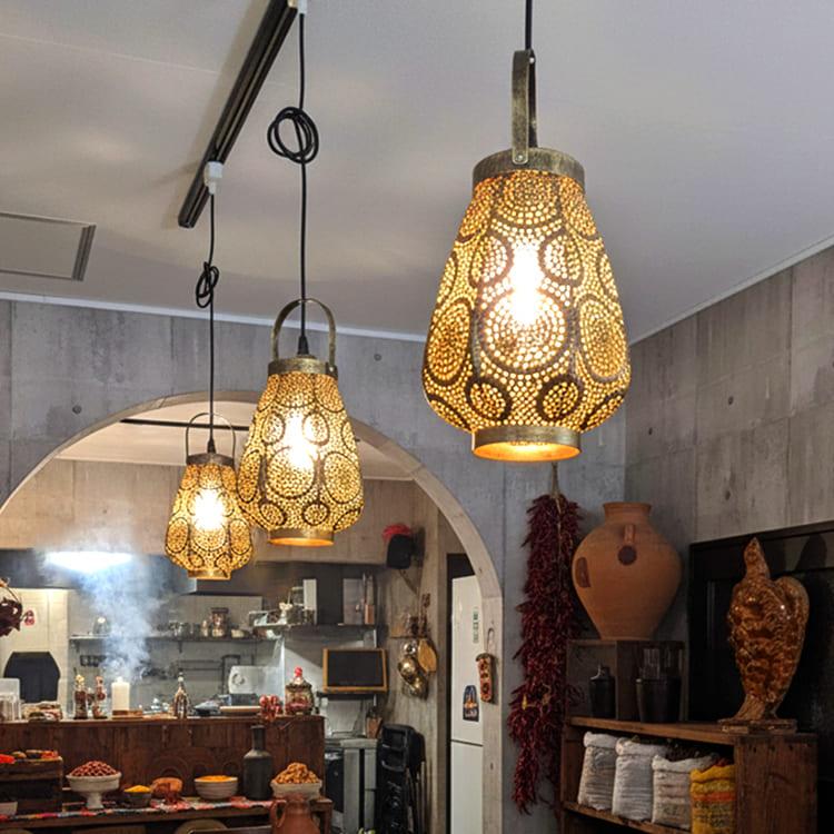 アジアン 南国 ランタン ペンダントライト 天井照明 吊り下げ 引掛
