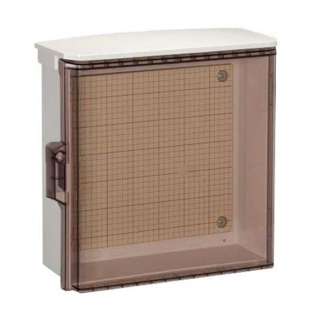 日東工業 OP18-43CA プラボックス 屋根付 透明扉 木製基板 ホワイト