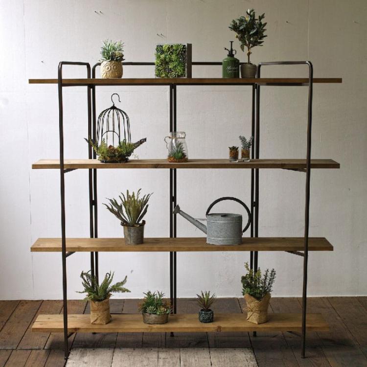 SPICE スパイス OF LIFE ジョセフアイアン 4段ワイドシェルフ DTFF6270