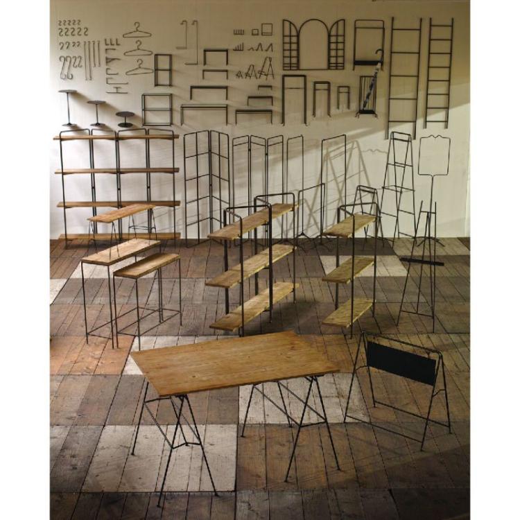 SPICE スパイス OF LIFE ジョセフアイアン 4段ワイドシェルフ DTFF6270