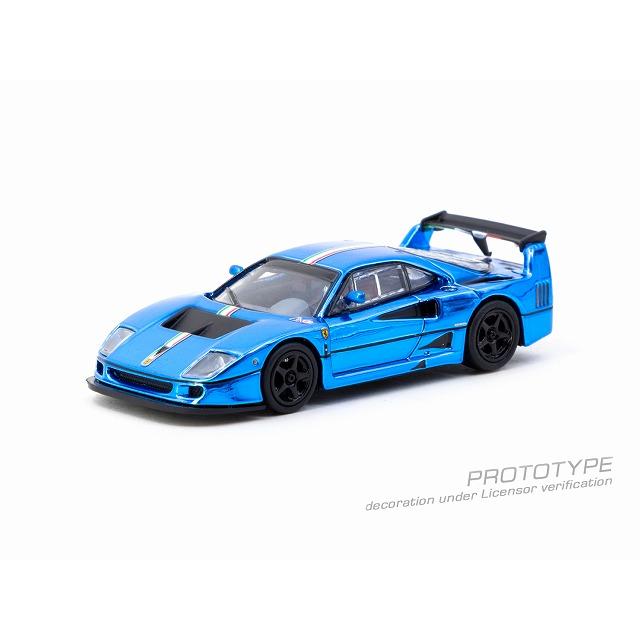 ターマック 1/64 フェラーリ・F40 LM (クロームブルー) ミニカー T64