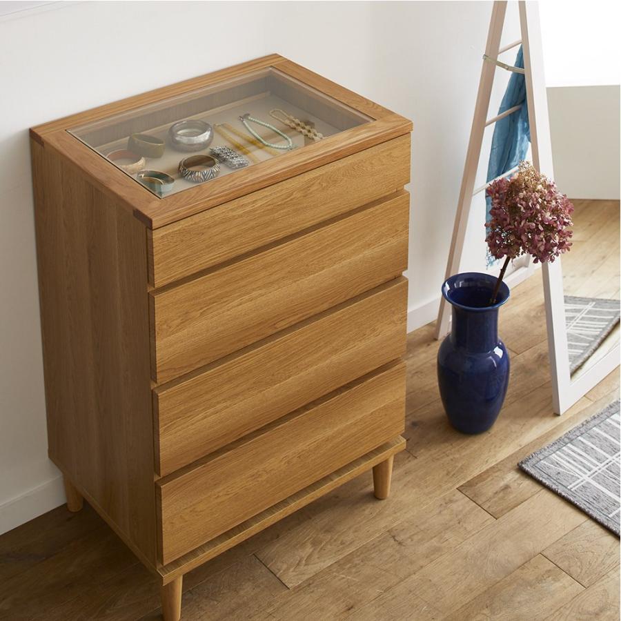 dinos（ディノス） 北欧ジュエリー収納付チェスト ロータイプ 幅60cm