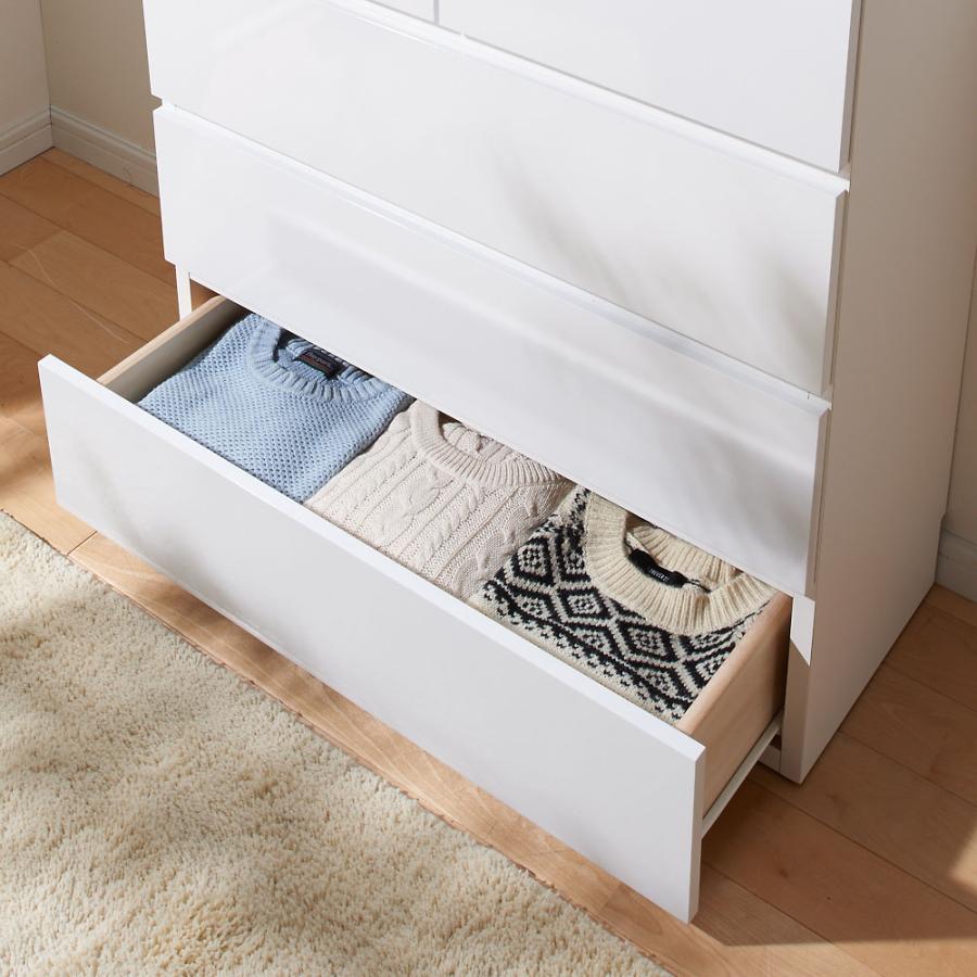 dinos（ディノス） 奥行30cm薄型ツヤツヤチェスト 幅100cm・4段 トイレ