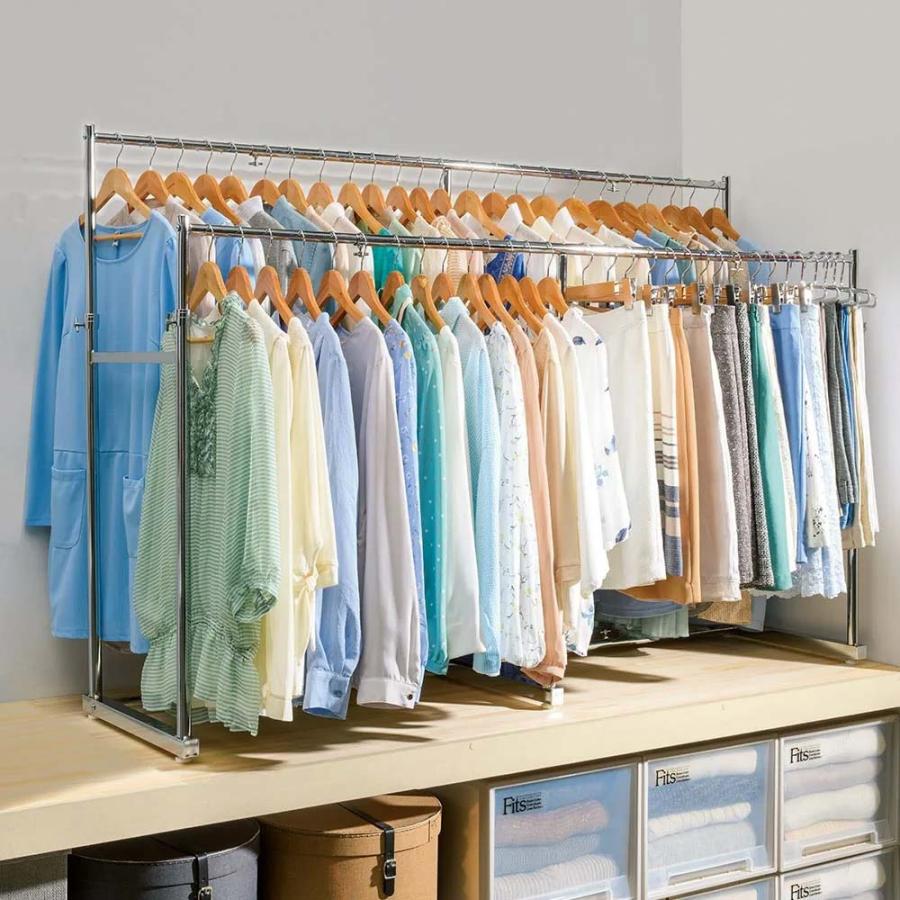 dinos（ディノス） 幅と高さが伸縮する 押し入れ頑丈ハンガー 一間用