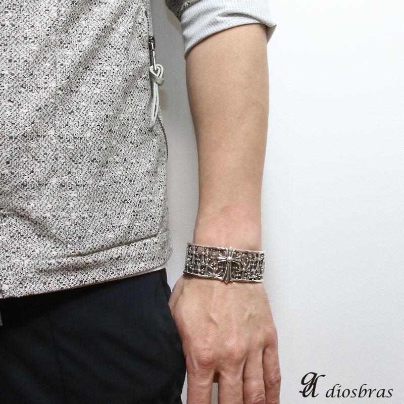 シルバーバングル シルバーアクセサリー セメタリークロス 十字架