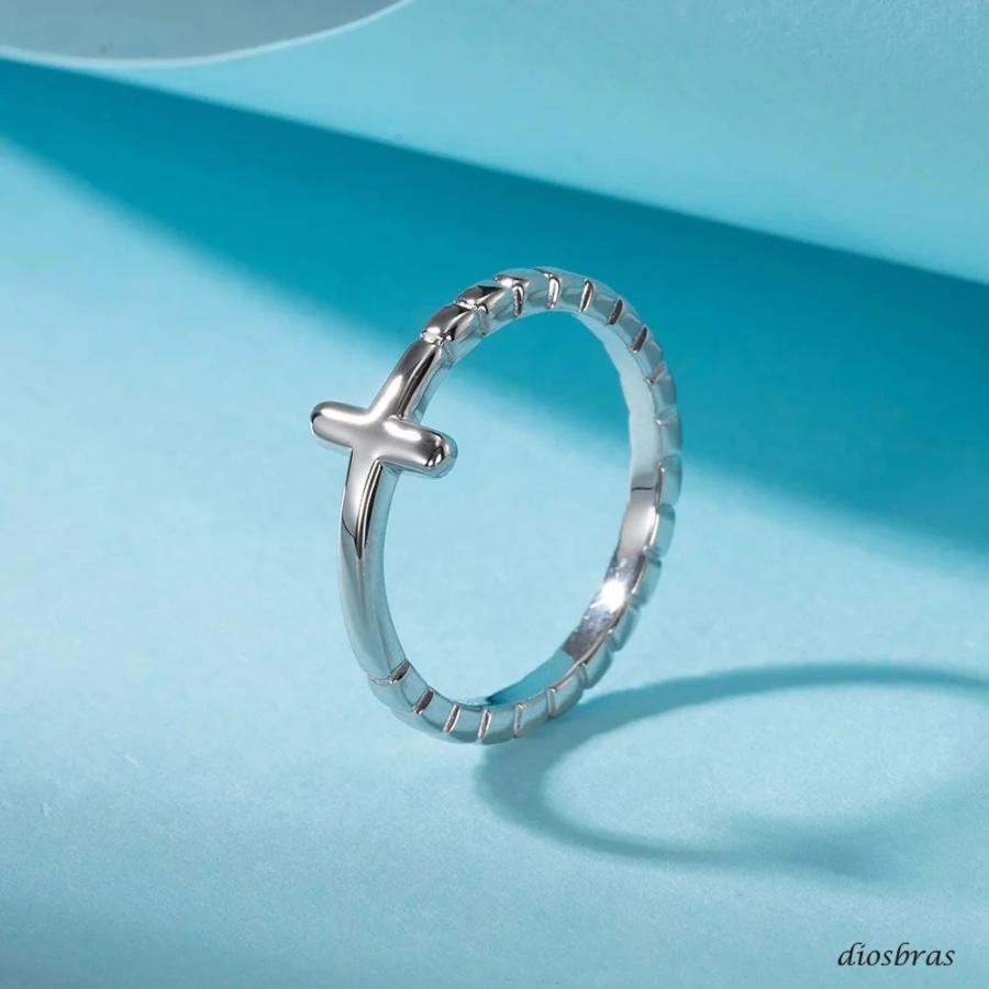 シルバーリング 十字架 クロス シンプル メンズ レディース 指輪