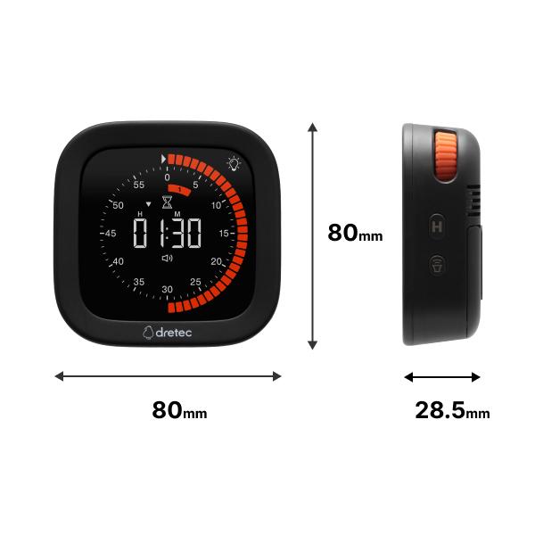 ドリテック 公式 ビジュアルタイマー キッチンタイマー 無音 長時間