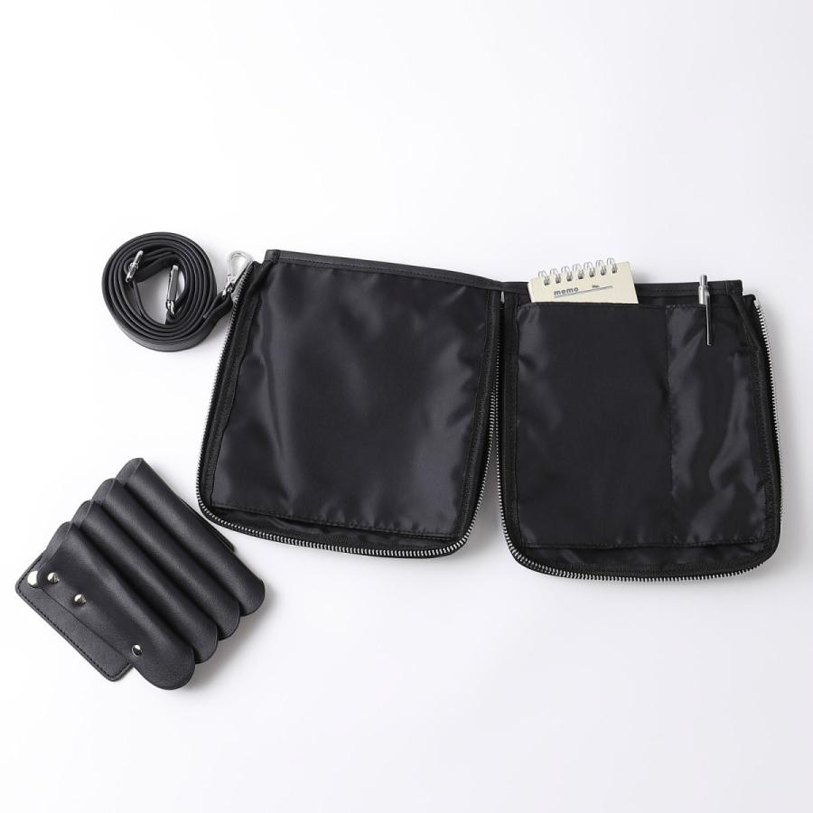 ABBEY オリジナル コラボ ナイロンシザーケース ブラック ロゴなし