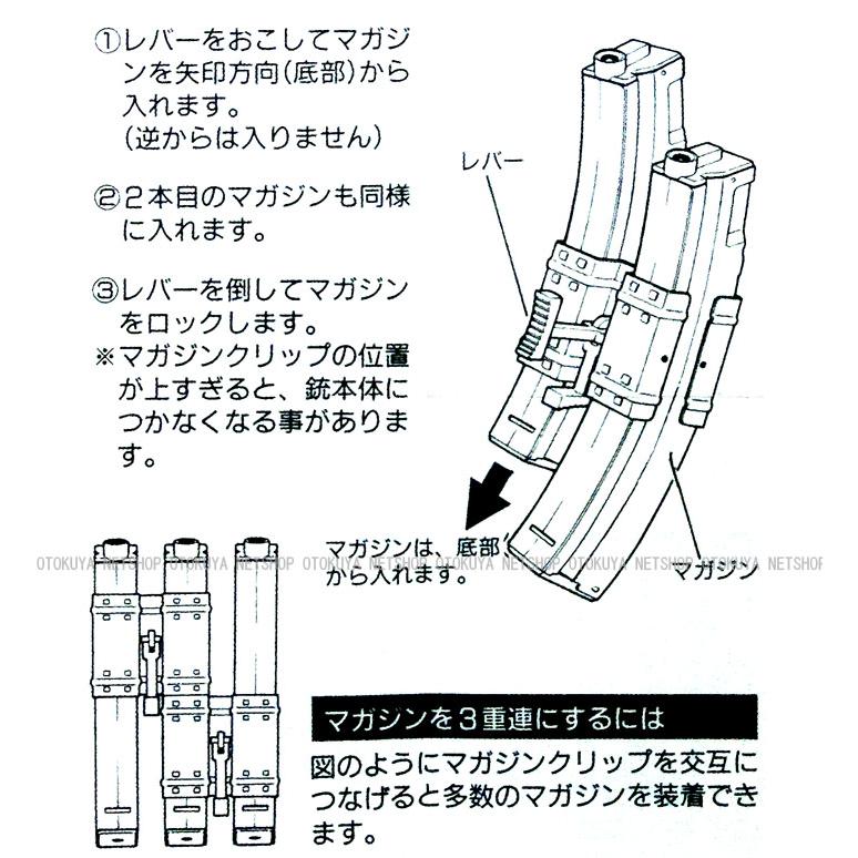 TOKYO MARUI（東京マルイ） 電動ガン MP5用 ダブル マガジン クリップ