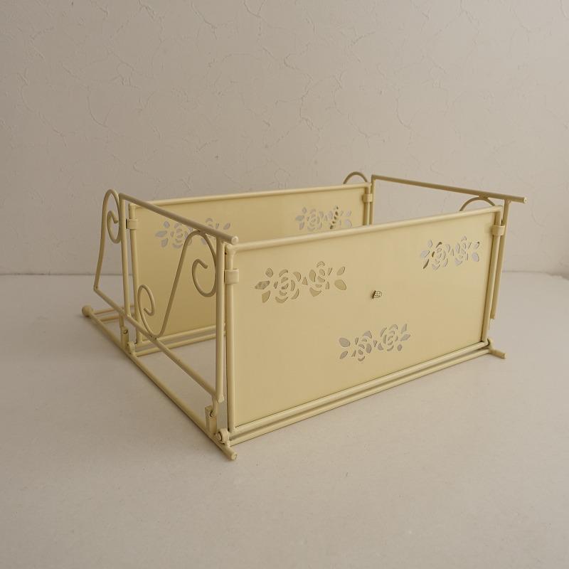 イマン imane *ローズ アイアンスパイスラック*アイボリーバラ薔薇