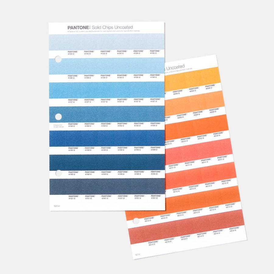PANTONE（パントン） ソリッドチップス 2冊組 コート紙、上質紙