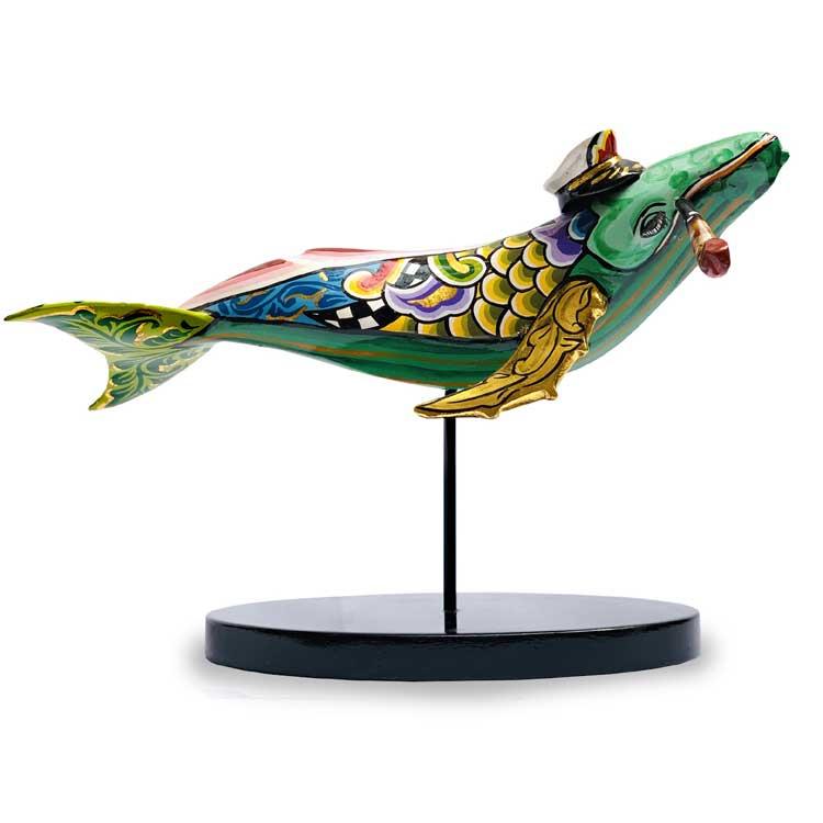 クジラ くじら フィギュア Ahab Mサイズ TOMS Drag ポップ アート