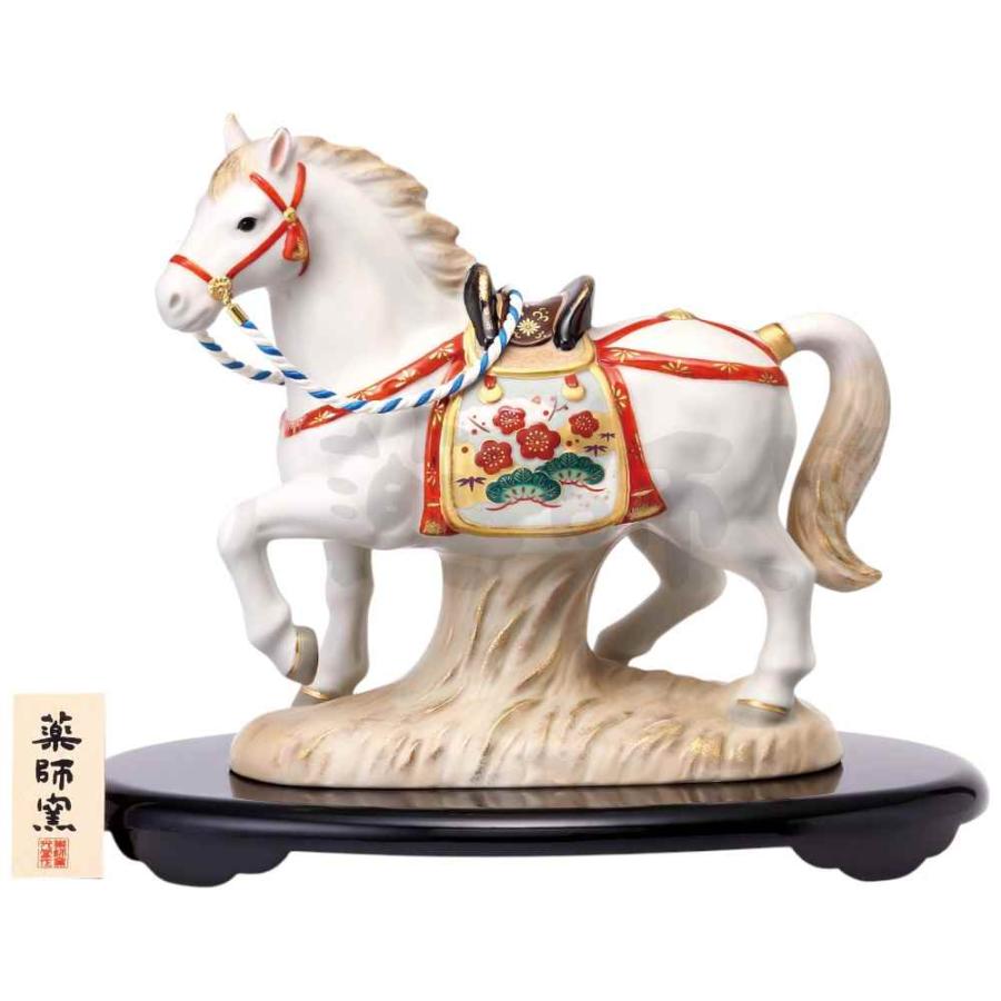 干支 午 置物 馬 うま 2026年/ 室町招福午(天瑞馬) 桐箱入 /粗品 販促