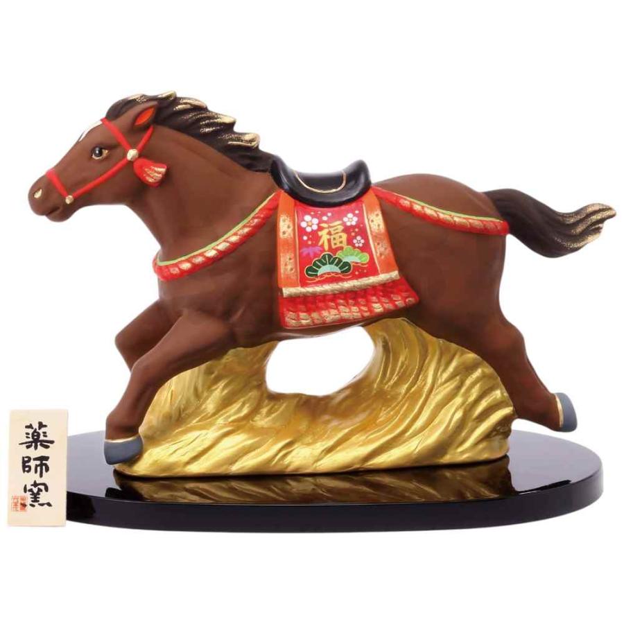 干支 午 置物 馬 うま 2026年/ 錦彩招福午(駿馬) /粗品 販促 景品 縁起
