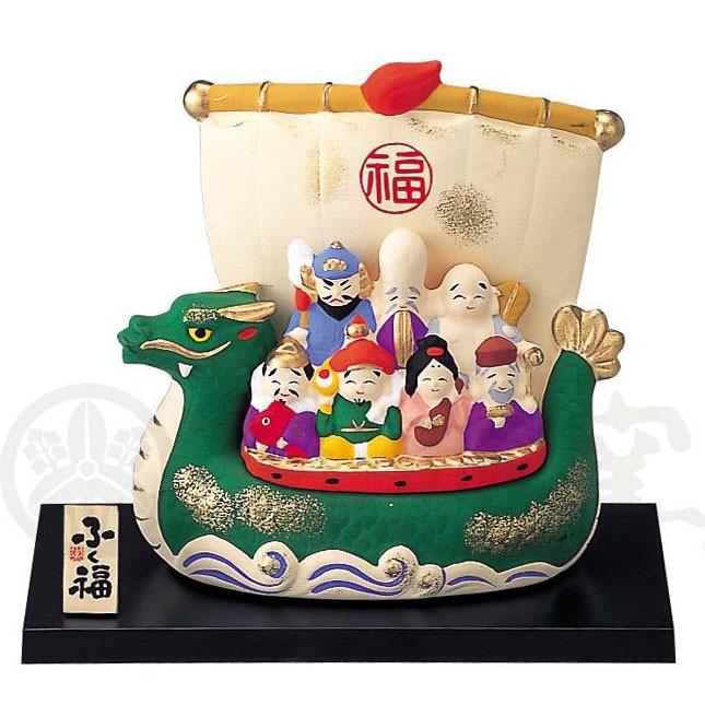 七福神 招福 開運 縁起/ 錦彩七福神宝船 /インテリア 置物 プレゼント