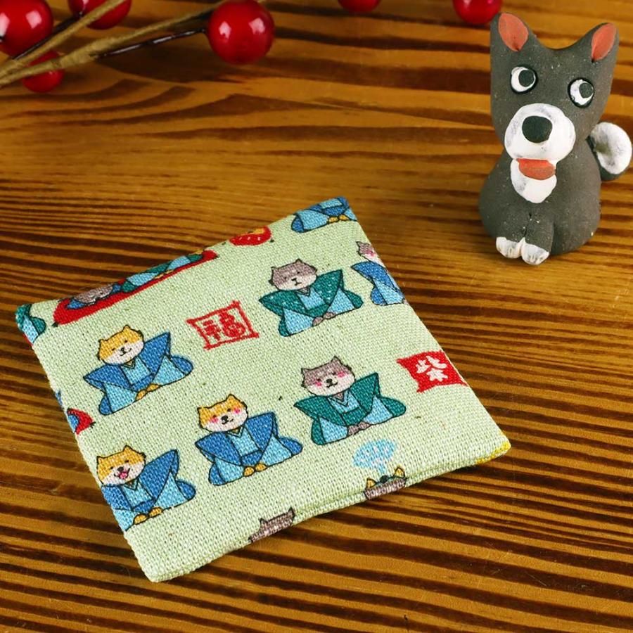 座布団 ディスプレイ用 ミニチュア/ 人形用ミニ座布団 （かみしも柴犬