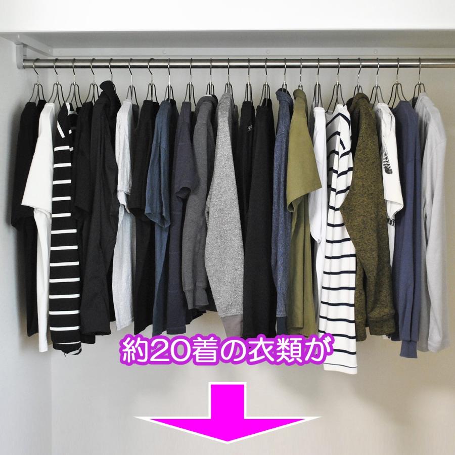 衣類 収納アップ ハンガー 2本組 クローゼット 整理 収納 便利