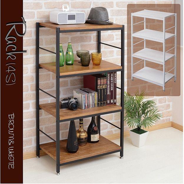 木製ラック 幅60 オープンシェルフ ラック ウッドラック パイプラック