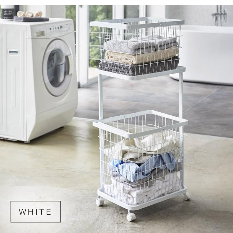 tower ランドリーラック 洗濯機ラック おしゃれ シンプル 3段 洗濯機