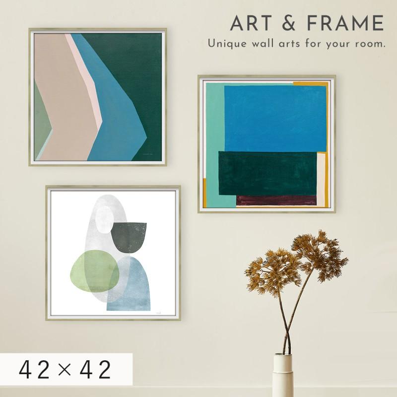 アートパネル 抽象 42×42cm アート ポスター 抽象画 モダン 北欧 現代