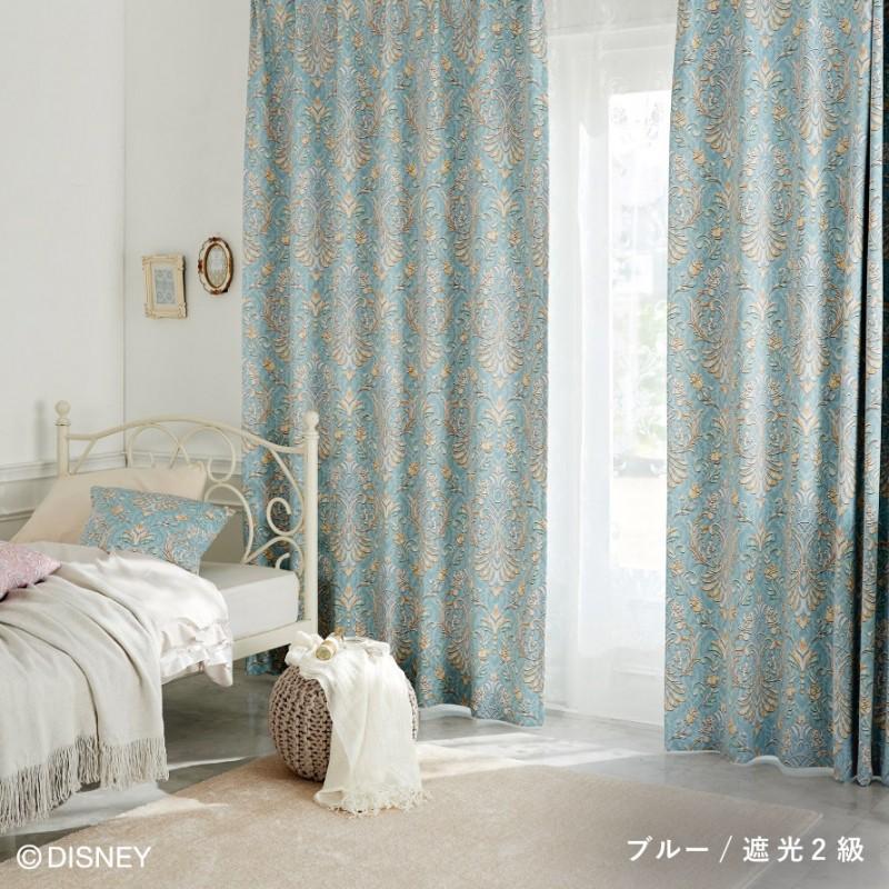 スミノエ カーテン 100×200cm 美女と野獣 遮光 2級 ディズニー