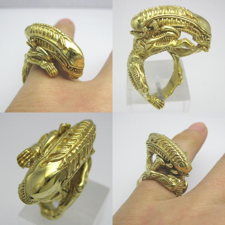 ALIEN ゴールドエイリアンリング ブラス 真鍮【ring-697-RB71