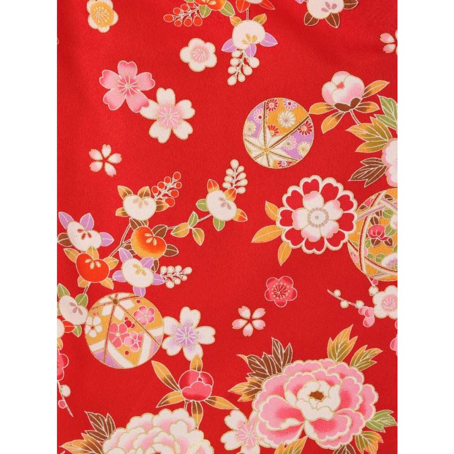 510ag29□七五三 三歳 女児 着物&被布 金彩 四季花籠文様□美品 楽天