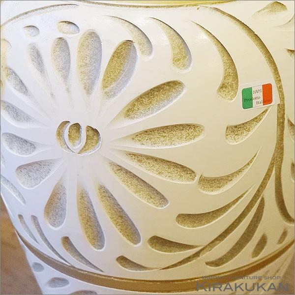 傘立て アンブレラスタンド 陶器 イタリア製傘立て イタリア ホワイト