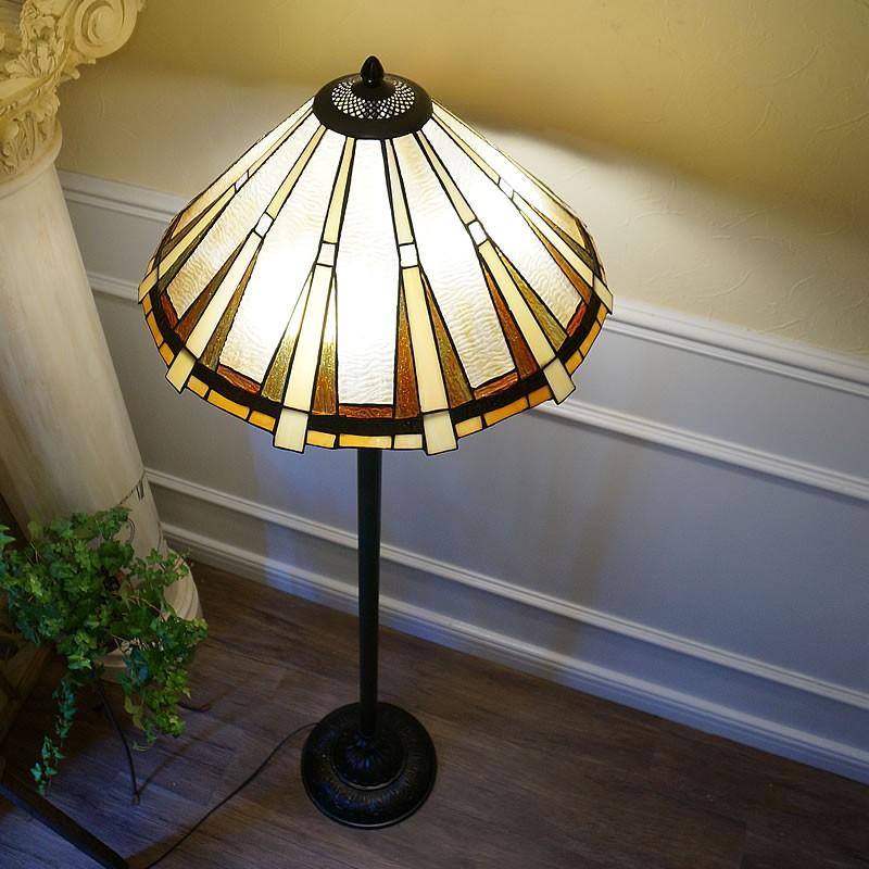 ステンドグラスフロアースタンド 送料無料 ステンドランプ フロア
