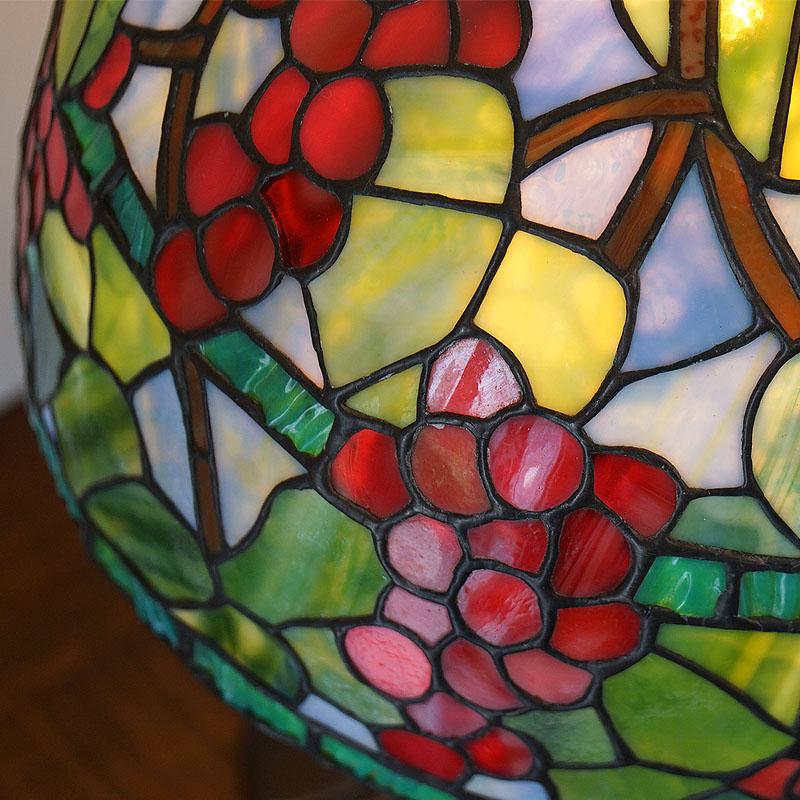 ステンドグラス ランプ 葡萄柄 ブドウ 限定品 シリアルナンバー付