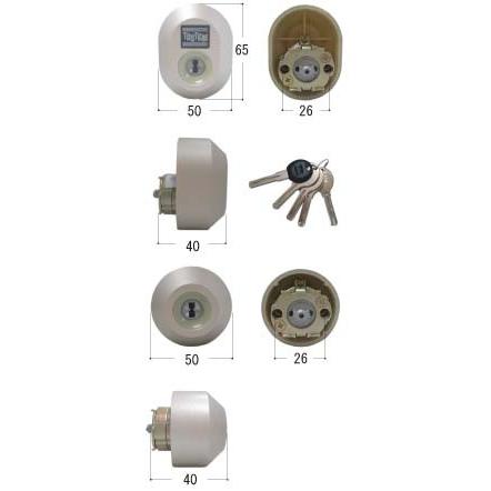 TOSTEM(トステム) シリンダー錠 Z-2A○-DDTC 2個同一セット SHOWA WX