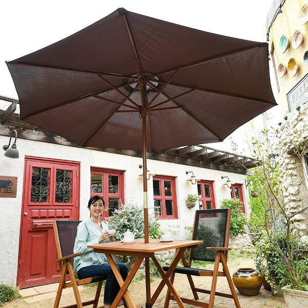 山善（YAMAZEN） ガーデンファニチャー ガーデンパラソル パラソル 庭