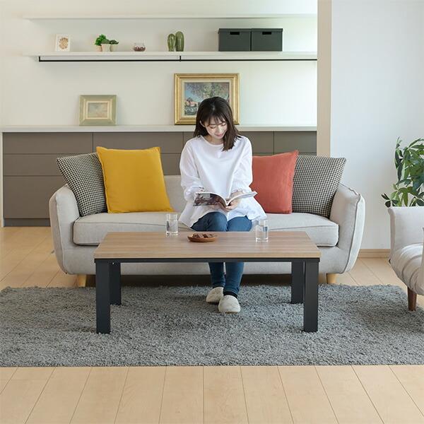 山善（YAMAZEN） こたつ こたつテーブル 長方形 105x70cm おしゃれ